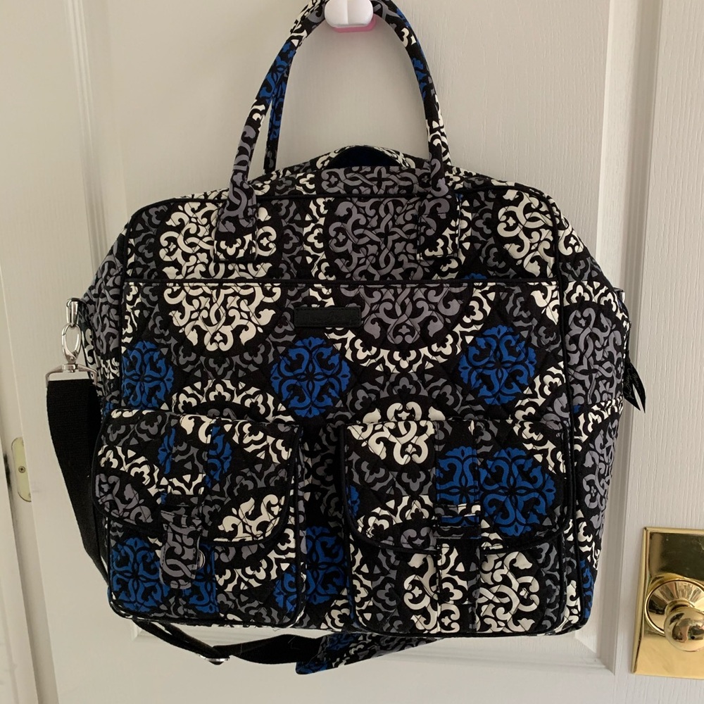 Vera Bradley Blue Overnight Bag Duffle Tote